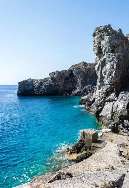 Huge cliff by the sea, Crete, Greece