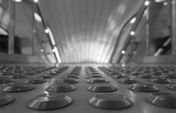 Abstract grey background of floor buttons. Selective focus — Stock Photo, Image