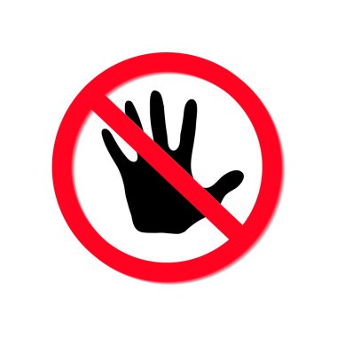 No entry sign, vector eps10 illustration clipart