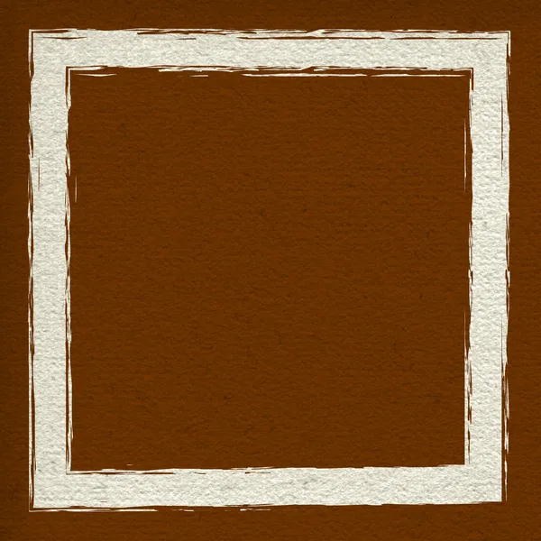 Marco cuadrado grande en color marrón brillante — Foto de Stock