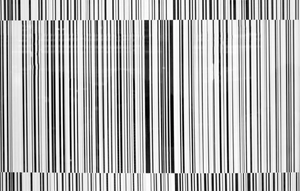 Black and white striped barcode background — Stock Photo, Image