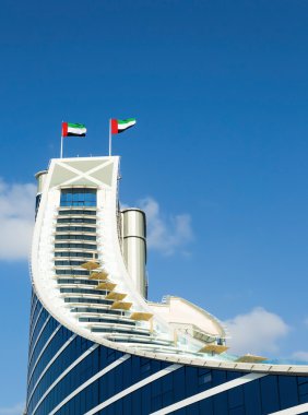 jumeirah beach hotel, sahil tarafından öncesinde