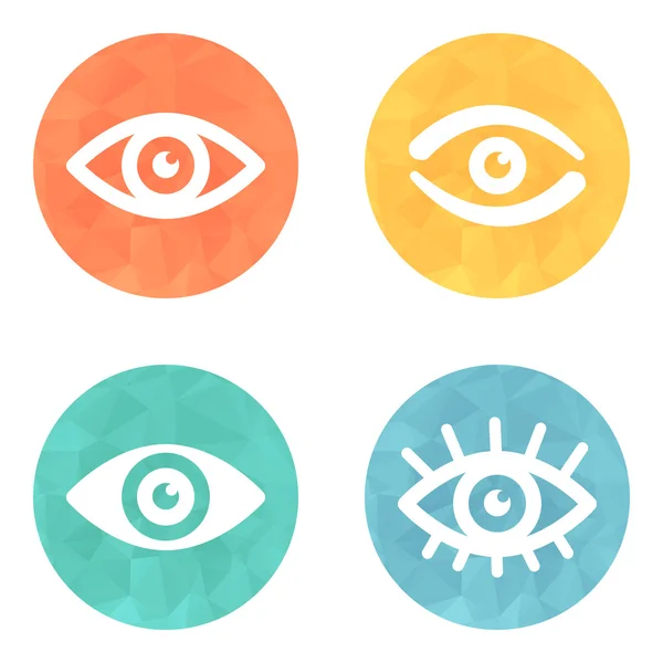 Kolekce ikon na oči — Stockový vektor