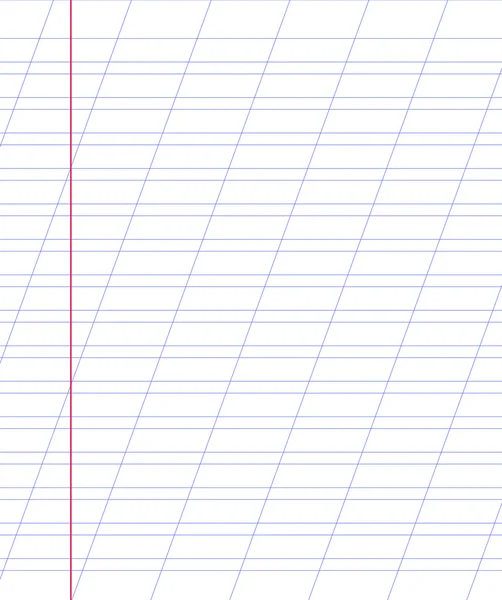 Prázdné notebook list papíru s linkami — Stockový vektor