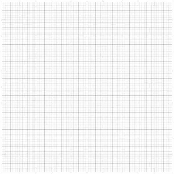 Quadrat Gitter Millimeter Graphenpapier Hintergrund. Vektorillustrationen — Stockvektor