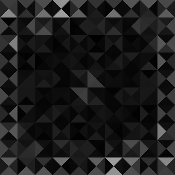 Retro-Muster geometrischer Formen. Graues Mosaik-Banner. — Stockvektor