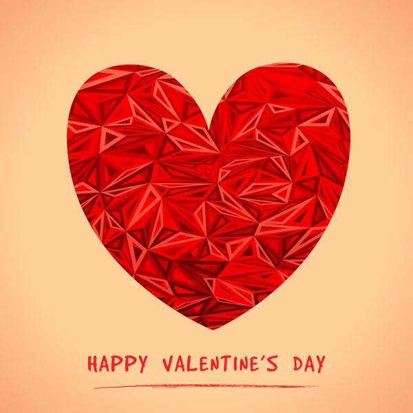 Happy Valentine's Day Greeting Card. Vector illustration — Stock Vector