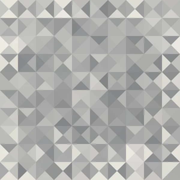 Retro-Muster geometrischer Formen. Graues Mosaik-Banner. — Stockvektor