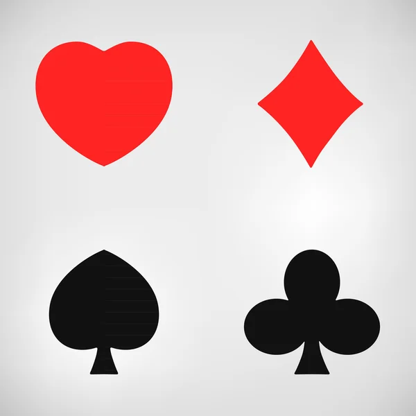 Вектор знаків гральної картки — стоковий вектор