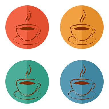 fincan sıcak içecek simgesi (kahve, çay, kakao, çikolata, vb)