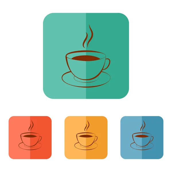 Tasse Heißgetränk (Kaffee, Tee, Kakao, Schokolade, usw.)) — Stockvektor