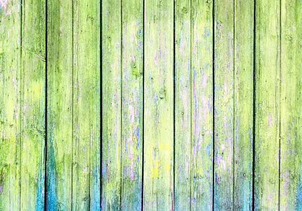 Vecchio muro di legno, sfondo verde — Foto Stock