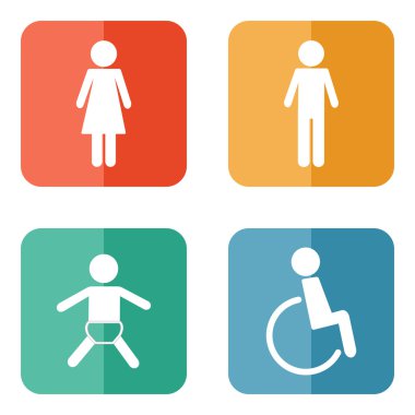 tuvalet simgeler vektör