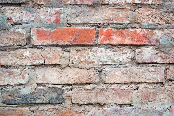 赤レンガ壁の模様の質感の背景 — ストック写真