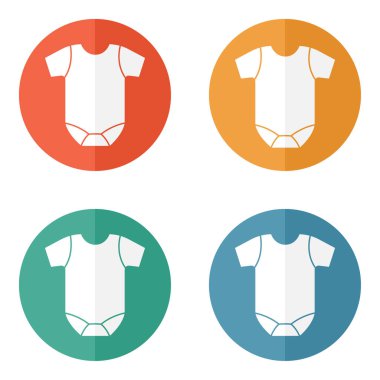 Kısa kollu bebek giysisi vektör ana hatları simgesi