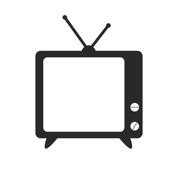 Телевекторная икона — стоковый вектор