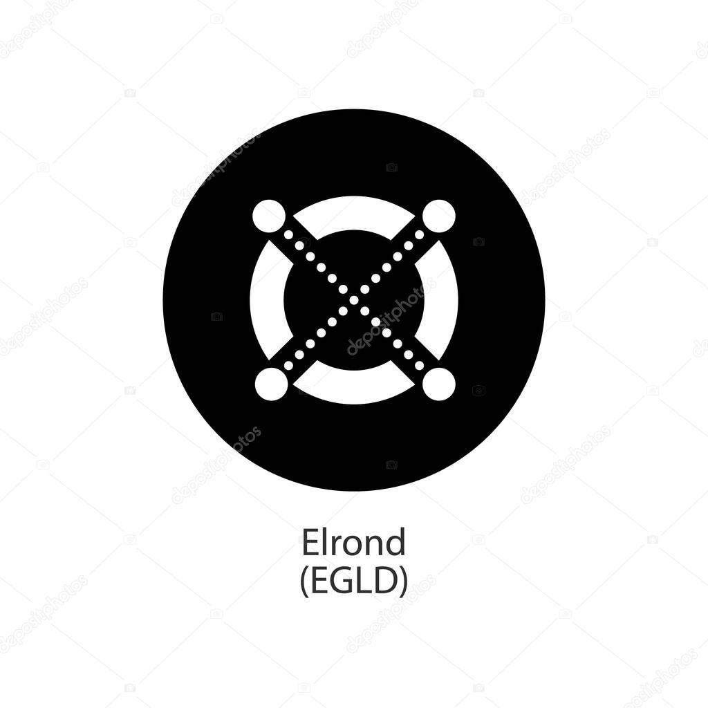 Elrond decentralized cryptocurrency vector logo