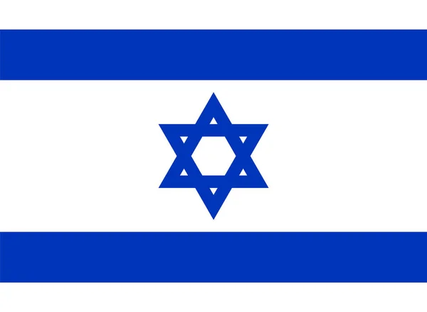 Israel flag flat vector colored icon — Stock Vector