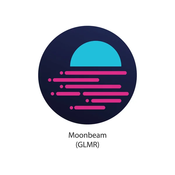 Криптовалютный парашют Moonbeam — стоковый вектор