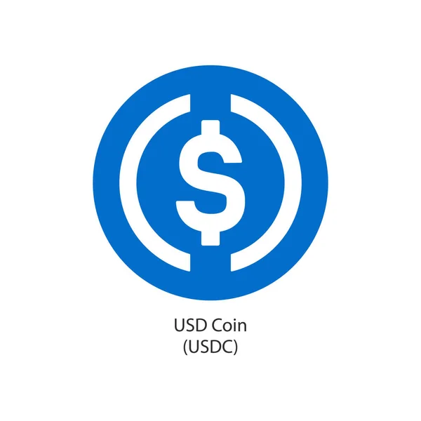 Beyaz Arkaplanda Izole Edilmiş Usd Para Şifreli Para Platformu Logosu — Stok fotoğraf