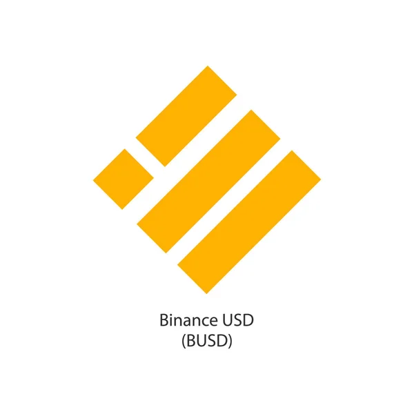Binance USD şifreleme platformu logo vektörü — Stok Vektör