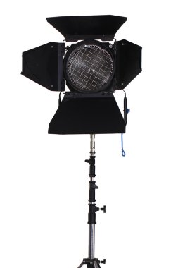 Beyaz bir arka plan üzerinde izole bir vintage spotlight