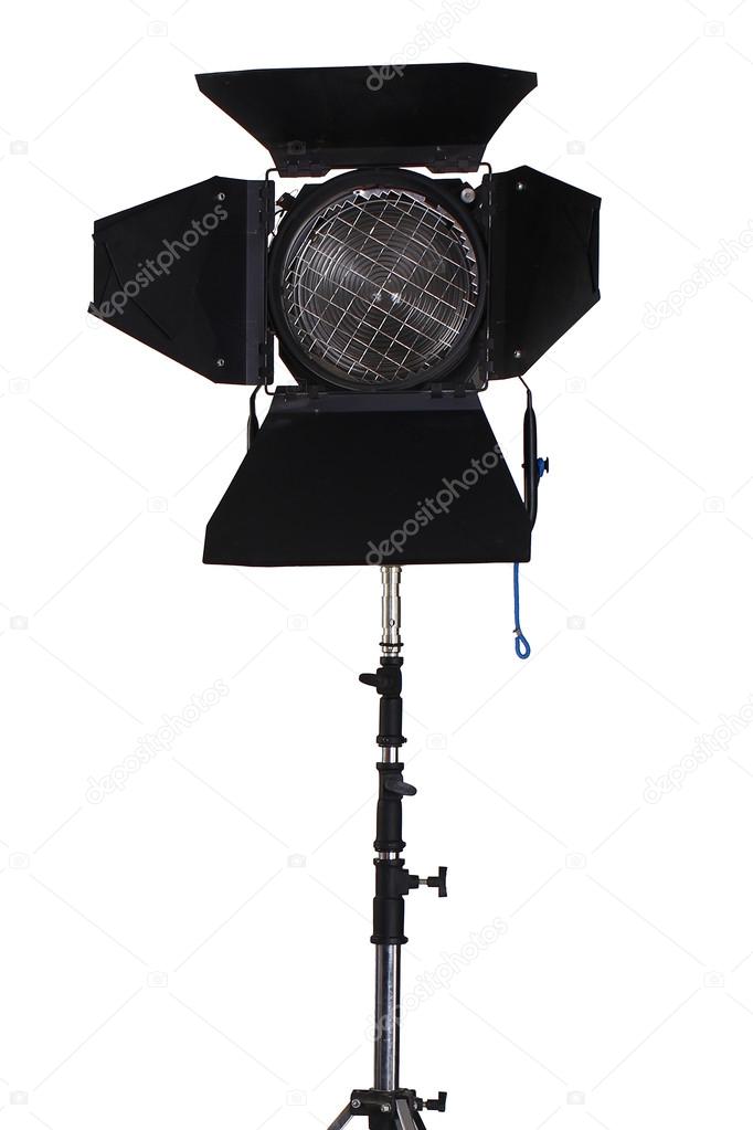 A vintage spotlight isolated on a white background