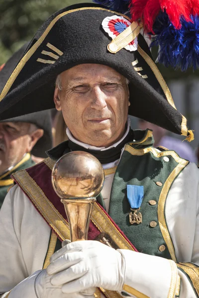 Soldado francês com cetro de ouro — Fotografia de Stock