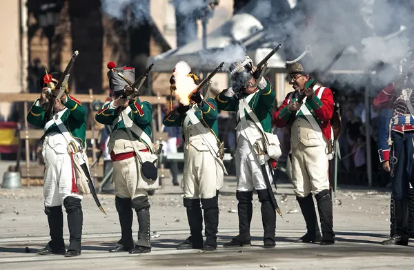 Representación de la batalla de Bailen — Foto de Stock