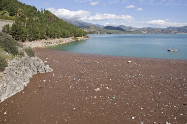 Iznajar, cordoba Eyaleti, Endülüs, İspanya rezervuarı