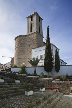 Parish Church of Santiago apostle clipart