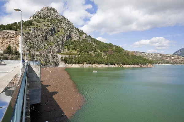 Reservoir von Iznajar, Provinz Cordoba, Andalusien, Spanien — Stockfoto