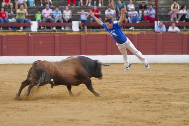 İspanyol recortador gerçekleştirilen