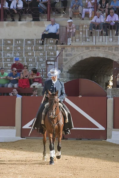 闘牛士馬に乗ってスペイン語 — ストック写真