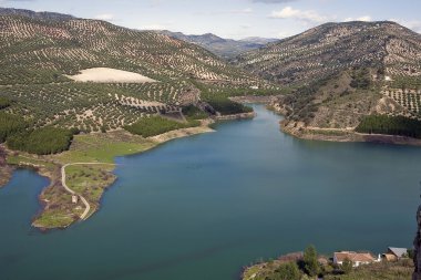 rezervuar Iznajar, il cordoba, İspanya