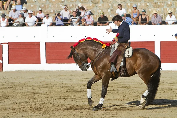 迭戈文图拉，骑在马背上的斗牛士西班牙语 — 图库照片