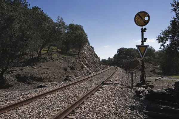 Línea férrea abandonada de Córdoba a Almorchón — Foto de Stock