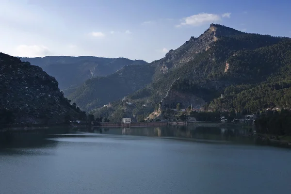 Vista panorámica del embalse de Tranco a 89 de su capacidad —  Fotos de Stock