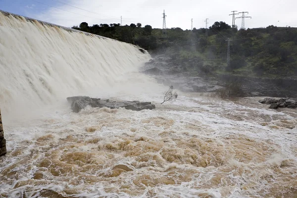 Blick auf den Staudamm von Encinarejo — Stockfoto