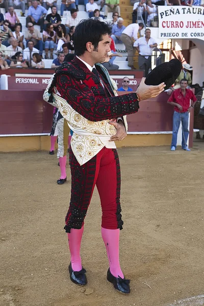 De Spaanse stierenvechter salvador vega op de paseillo of eerste parade — Stockfoto