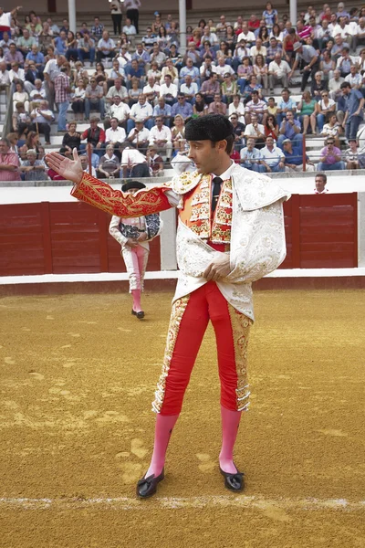 De Spaanse stierenvechter enrique ponce op de paseillo of eerste parade — Stockfoto