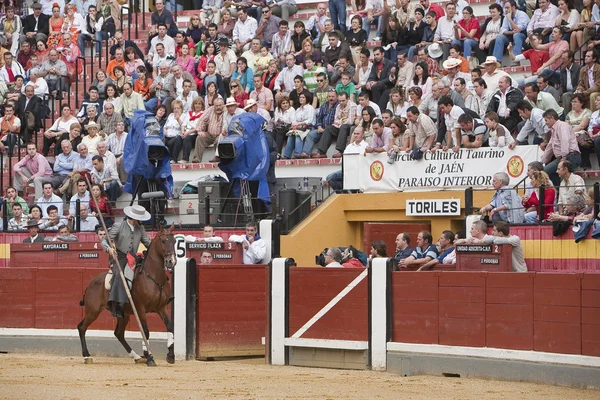 Alvaro montes, Stierkämpfer zu Pferd spanische Hexe garrocha — Stockfoto