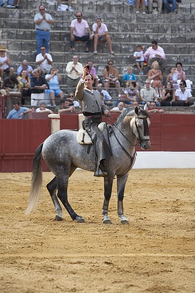 Antonio domecq, tjurfäktare på hästryggen spanska — Stockfoto