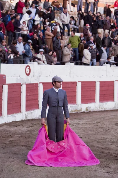 Bullfighter com o Cabo antes da tourada — Fotografia de Stock