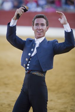 Leonardo hernandez, at sırtında matador İspanyolca