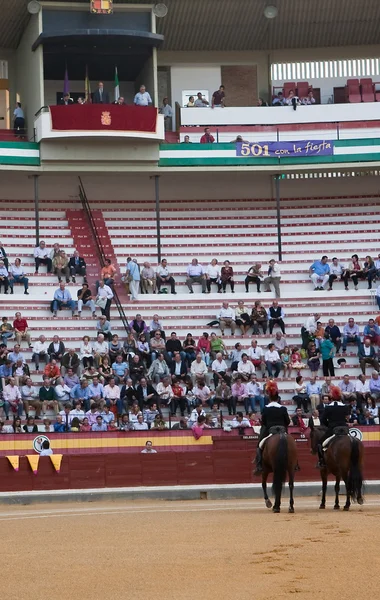 Alguacilillo veya at sırtında memurları — Stok fotoğraf