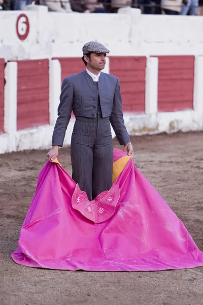 Bullfighter with the Cape before the Bullfight — Stock Photo, Image