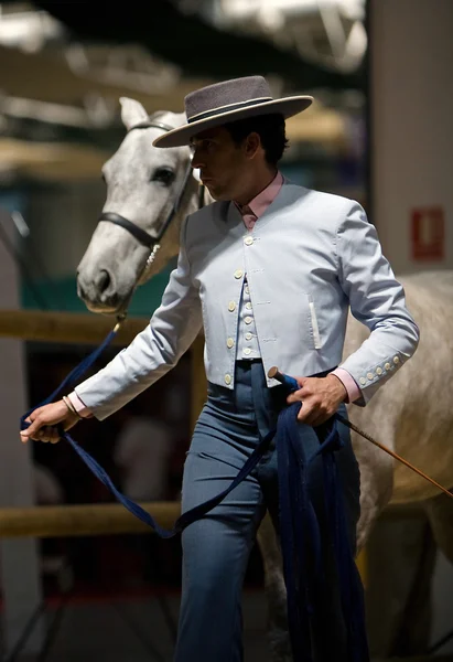 Paardensport test van morfologie voor zuivere Spaanse paarden — Stockfoto