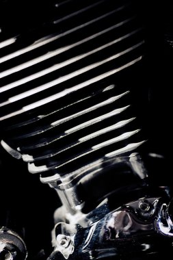 Motosiklet, benzinli motor mekanik parçası detay