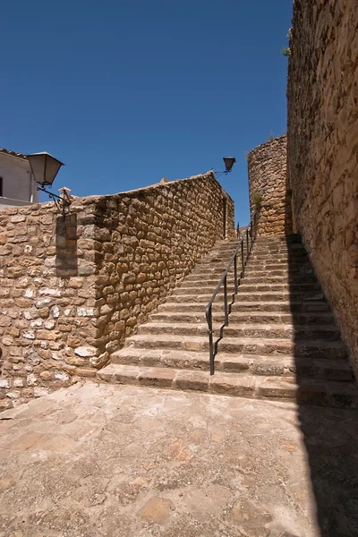 Escaleras junto a la torre mudéjar — Foto de Stock